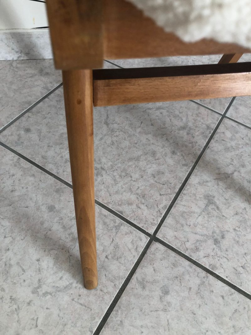 Chaise scandinave tissu bouclette – Image 7